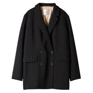 Aritzia Wilfred Cherrelle Black Blazer